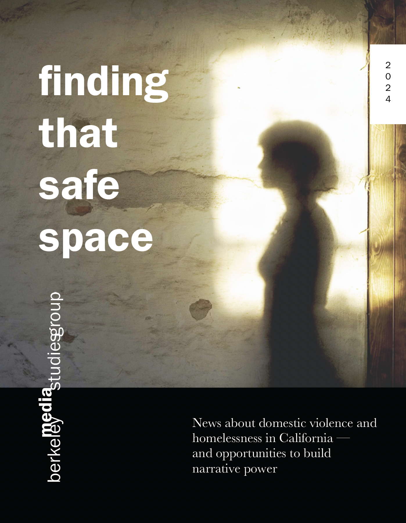 report cover, featuring silhouette of a woman in front of a window